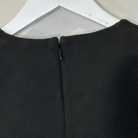 Everlane Heavyweight Scuba Round Neck Dress Black Cotton Women Medium NWOT - Picture 9 of 10